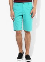 Izod Aqua Blue Solid Shorts