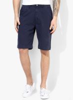 Izod Navy Blue Solid Shorts