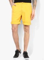 Izod Yellow Solid Shorts