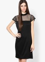 Jealous 21 Black Colored Solid Shift Dress