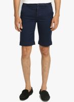 Jogur Navy Blue Solid Shorts