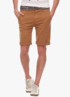 Jogur Solid Yellow Shorts