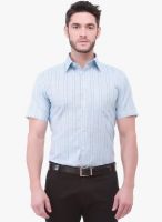 Jogur Striped Light Blue Formal Shirt