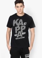 Kappa Black Round Neck T-Shirt