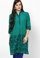 Karigari Green Printed Kurta