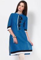 Kurti'S Blue Printed Kurtis