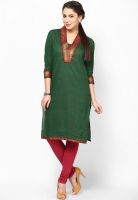 Kurti'S Green Embellished Kurtis