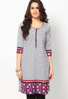 Kurti'S White Printed Kurtas