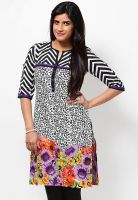 Kurti'S White Printed Kurtis