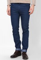 Lawman Pg3 Blue Solid Slim Fit Jeans