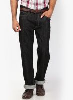 Lee Black Solid Regular Fit Jeans (Chicago)