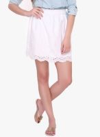 Lemon Chillo White A-Line Skirt