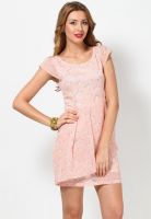 Magnetic Designs Pink Colored Printed Shift Dress