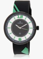 Maxima E-28456Pagb Two Tone/Black Analog Watch