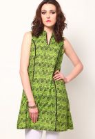 Mother Earth Cotton Green Kurti