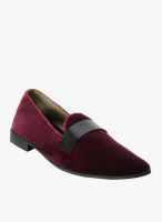 Mr Button Maroon Loafers