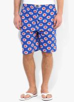 Nuteez Blue Printed Shorts