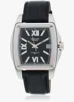 Omax Ss-222 Black/White Analog Watch