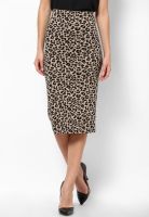 Only Brown Pencil Skirt