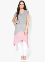 People Grey Printed Kurtas