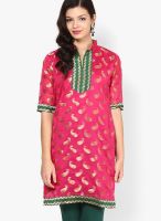 Plume Pink Printed Kurta