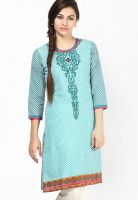 Prakhya Green Printed Kurtas