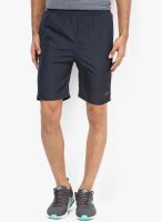 Proline Navy Blue Solid Shorts