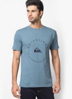 Quiksilver Blue Round Neck T-Shirt