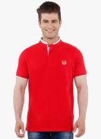 R&C Red Solid Henley T-Shirt