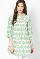 Rangriti Green Printed Kurtis