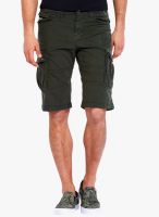 Rookies Green Solid Shorts