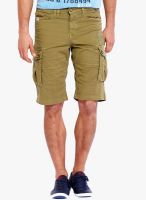 Rookies Khaki Solid Shorts