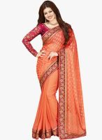 Roop Kashish Peach Printed Saree