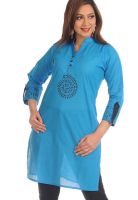 Salwar Studio Blue Printed Kurtis