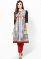 Shree Black Embroidered Kurta