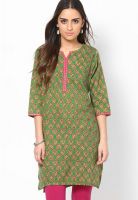 Shree Green Printed Kurtis