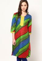 Shree Green Printed Kurtis