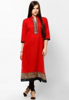 Shree Red Printed Kurtis