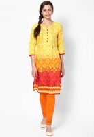 Shree Yellow Printed Kurta