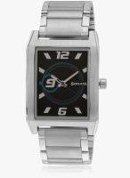 Sonata NG7999SM01A Silver/Black Analog Watch