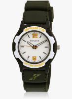 Sonata Nf7921Pp15J Green/White Analog Watch