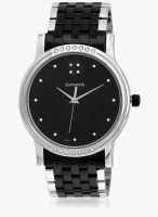 Sonata Sitara 7108Km02 Two Tone/Black Analog Watch