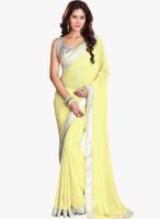 Sourbh Sarees Lemon Solid Saree