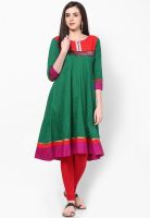 Span Cotton Green Kurti