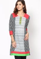 Span Grey Printed Kurtis