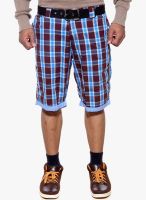 Sports 52 Wear Multicoloured Checks Shorts
