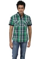 Spykar Green Slim Fit Casual Shirt