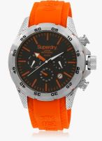 Superdry Syg141o Orange/Black Analog Watch