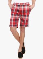 The Cotton Company Red Checks Shorts