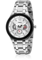 Timex E Class Ti000F90500 Silver/White Analog Watch